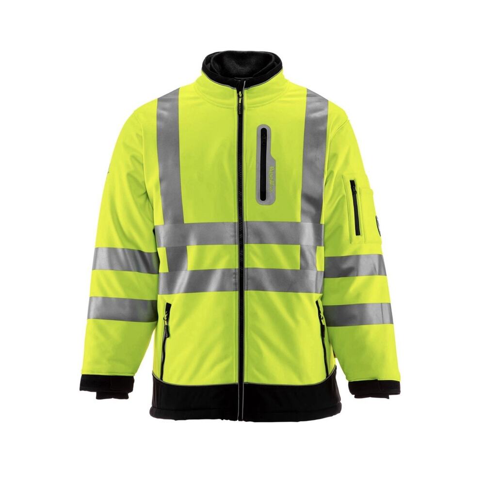 RefrigiWear HiVis Extreme Softshell Jacket - -60°F Comfort, ANSI Class 3, Sz XL